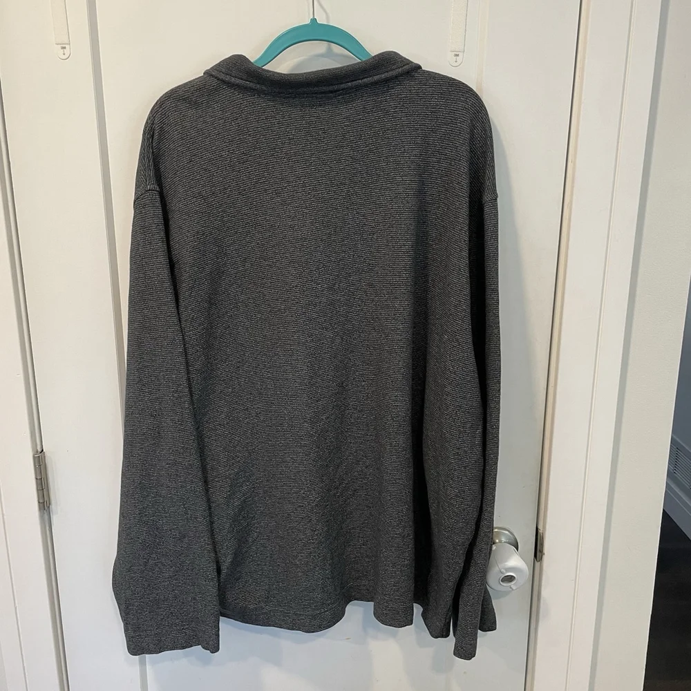 Van Heusen Flex Big & Tall 3XL Pullover Mock Neck 1/4 Zip Sweater Men’s